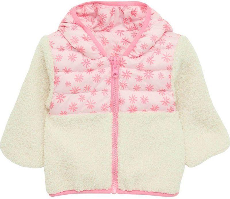 s.Oliver Fleece jas  pink / wolwit