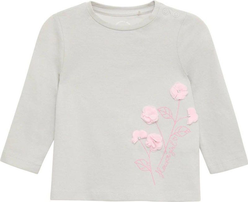 Longsleeve - Bloemen- en Glitterapplicatie