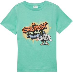 Katoenen T-shirt - Met Frontprint - Korte Mouwen - Ronde Hals - Kinderen