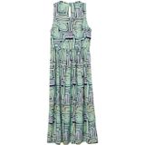 Jerseyjurk - Midi - Zachte Viscosestof - All-over Print - Schattige Kraag met Ruches