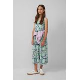 Jerseyjurk - Midi - Zachte Viscosestof - All-over Print - Schattige Kraag met Ruches
