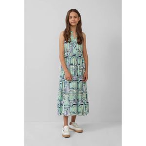 Jerseyjurk - Midi - Zachte Viscosestof - All-over Print - Schattige Kraag met Ruches