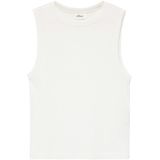 T-shirt - Slim Fit - Korte Top - Ribstructuur