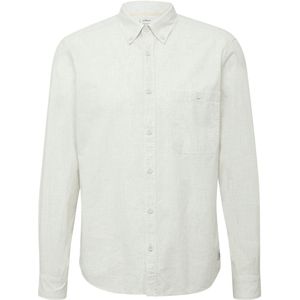 Overhemd - Mélange - Katoen - Lange Mouw - Regular Fit