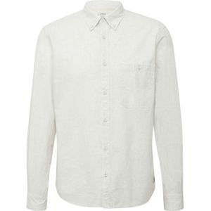 Overhemd - Mélange - Katoen - Lange Mouw - Regular Fit