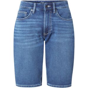 s.Oliver denim regular denim short blauw