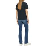 s.Oliver - Casual - T-shirt - Effen - Katoen - Motiefprint, Geborduurd Hart