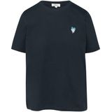 s.Oliver - Casual - T-shirt - Effen - Katoen - Motiefprint, Geborduurd Hart