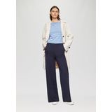 s.Oliver Damesshirt met lange mouwen en boothals, casual en zacht voor dagelijks gebruik en vrije tijd, koningsblauw, 34