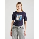s.Oliver - T-shirt - Donkerblauw - Slim Fit - Dames