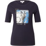 s.Oliver - T-shirt - Donkerblauw - Slim Fit - Dames
