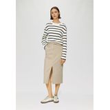 Strokenrok - Effen - Katoen - 3/4 Lengte - Normale Pasvorm