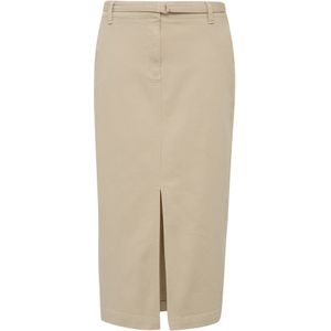 Strokenrok - Effen - Katoen - 3/4 Lengte - Normale Pasvorm