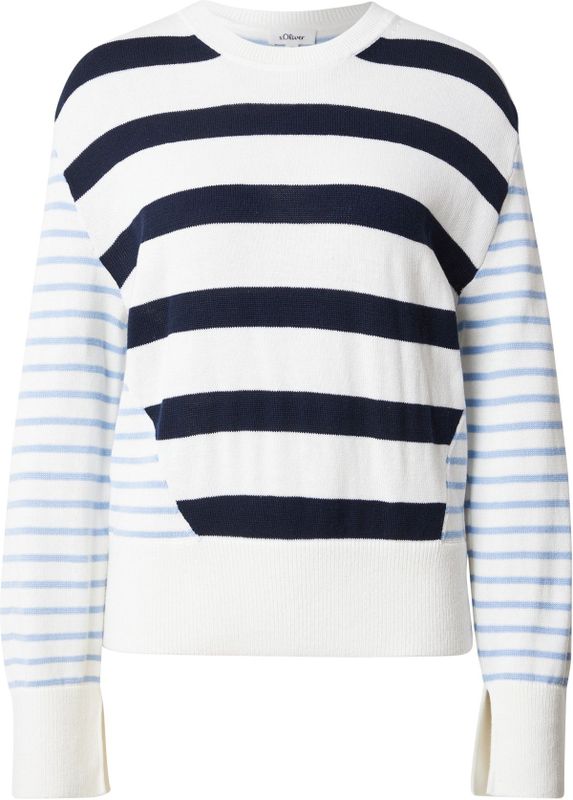 Trui - Gestreept - Knitwear - Ronde Hals - Lange Mouw - Normale Pasvorm