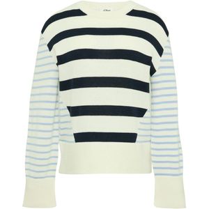 s.Oliver - Trui - Gestreept - Crème - Gebreid