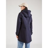 s.Oliver - Waterafstotende Jas - Donkerblauw - Regular Fit - Vaste Capuchon