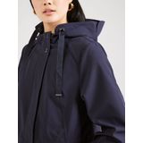 s.Oliver - Waterafstotende Jas - Donkerblauw - Regular Fit - Vaste Capuchon