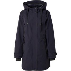 s.Oliver - Waterafstotende Jas - Donkerblauw - Regular Fit - Vaste Capuchon