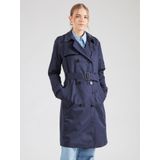 s.Oliver RED LABEL - Dames Trenchcoat - Effen - Katoenmix - Waterafstotend