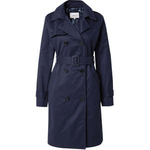 s.Oliver RED LABEL - Dames Trenchcoat - Effen - Katoenmix - Waterafstotend