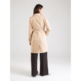 s.Oliver RED LABEL - Slim Fit Trenchcoat - Effen - Katoenmix - Waterafstotend