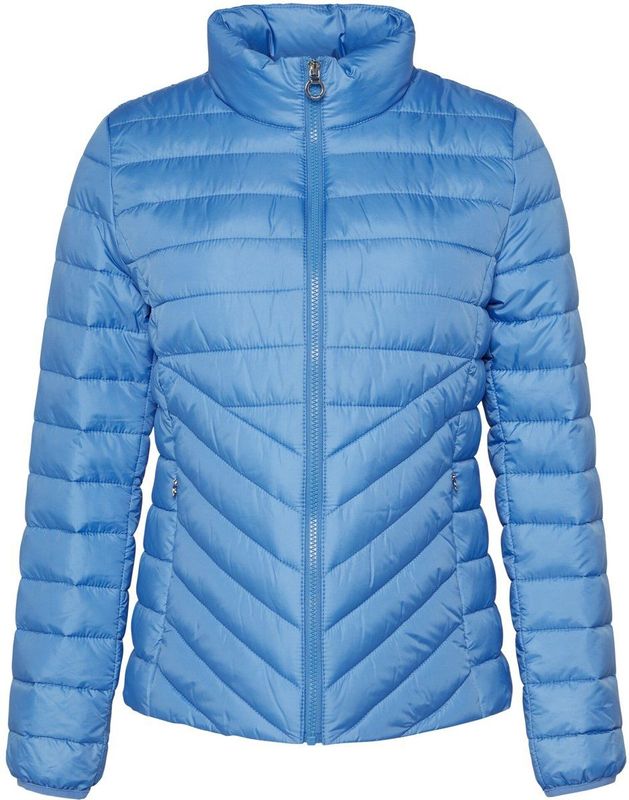 Regular fit gewatteerd jack met opstaande kraag