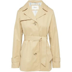 Mantel - Effen - Katoen - Korte Pasvorm