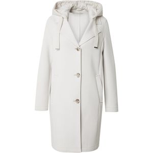 s.Oliver Casual - Lange Scuba-Jas - Effen - Materiaalmix - Regular Fit