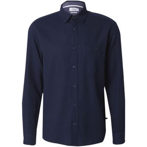 Casual Overhemd - Blauw - Katoen - Normale Pasvorm