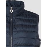 s.Oliver - Bodywarmer - Navy - Met Opstaande Kraag - Ritszakken