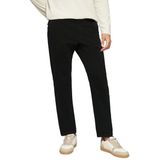 s.Oliver Phoenix : chino texturé en coton stretch, Noir, 31W / 34L
