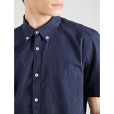 Overhemd - Effen - Katoen - Regular Fit - Knoopsluiting