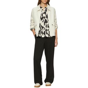 s.Oliver Casual - Damesblouse - Crêpe - All-over Motief - Relaxed Fit