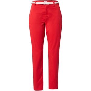 Chino Broek - Rood - Met Riem - Normale Taillehoogte