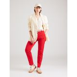Chino Broek - Rood - Met Riem - Normale Taillehoogte