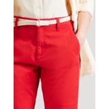 Chino Broek - Rood - Met Riem - Normale Taillehoogte