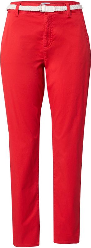Chino Broek - Rood - Met Riem - Normale Taillehoogte