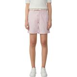 s.Oliver - Bermuda - Gewassen - Met Gevlochten Riem - Normale Pasvorm