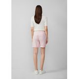 s.Oliver - Bermuda - Gewassen - Met Gevlochten Riem - Normale Pasvorm