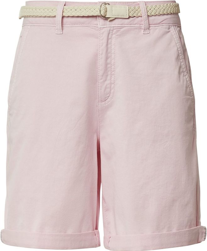 s.Oliver - Bermuda - Gewassen - Met Gevlochten Riem - Normale Pasvorm