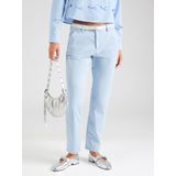 s.Oliver - Broek - Lichtblauw - Tapered - Mid Waist - Lang