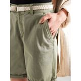 s.Oliver - Regular Fit - Korte Chino - Effen - Gevlochten Riem