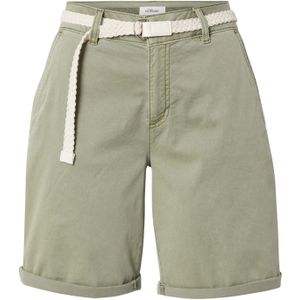 s.Oliver - Regular Fit - Korte Chino - Effen - Gevlochten Riem
