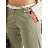 Chino - Shadow Khaki - Katoen - Riemlussen en Patches