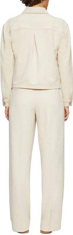 s.Oliver - Wijde Damesbroek - Effen - Piqué - Loose Fit