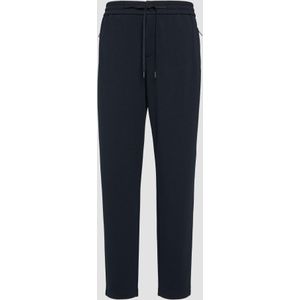 s.Oliver - Damesbroek - Marine - Polyester Mix - Straight Fit