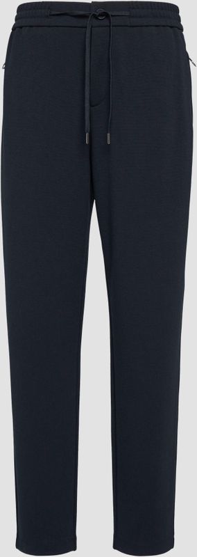 s.Oliver - Damesbroek - Marine - Polyester Mix - Straight Fit