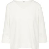 s.Oliver RED LABEL - Sweatshirt - Effen - Katoenmix - 3/4-Mouw - V-Hals