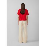 s.Oliver - T-shirt - Rood - Met Halve Mouw