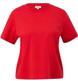 s.Oliver - T-shirt - Rood - Met Halve Mouw